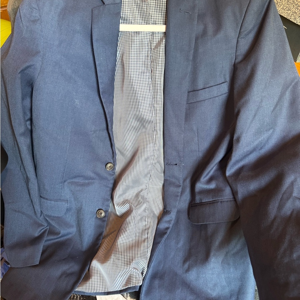 Chaps Blue Blazer Tailored Classic Design